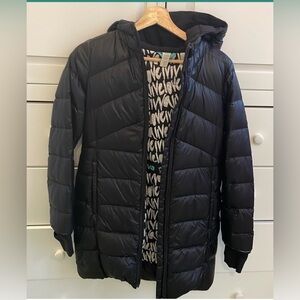 Ivivva down jacket coat girls sz 12 in black